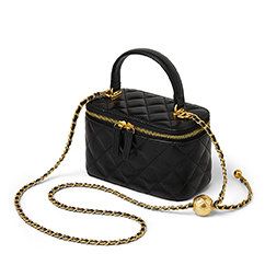 Small Quilted Square Box Bag For Women Designer Crossbody Pouch Purse With Metal Chain Strap
