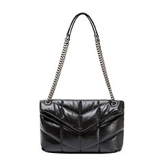 Designer Leather Shoulder Purse For Women Lambskin Quilted Tote Bag With Convertible Chain Strap